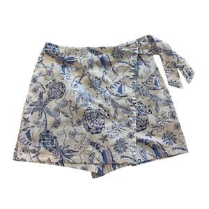 Lilly Pulitzer Blue and White Sailboat and Shells Skort 4